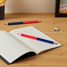 Matita bicolore Rosso Blu colorata 2 colori fine 24 PZ scuola ufficio mina 2,8mm