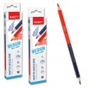 Matita bicolore Rosso Blu colorata 2 colori Media 24 PZ scuola ufficio  3,8 mm