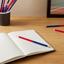 Matita bicolore Rosso Blu colorata 2 colori Media 24 PZ scuola ufficio  3,8 mm