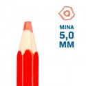 Matita bicolore Rosso Blu colorata 2 colori Maxi 24 PZ scuola ufficio mina 5 mm