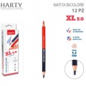 Matita bicolore Rosso Blu colorata 2 colori Maxi 24 PZ scuola ufficio mina 5 mm