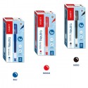 12 Penne a sfera Gel Penna a Inchiostro Sfera 0.5 mm fine rosso/blu/nero scuola