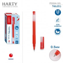 12 Penne a sfera Gel Penna a Inchiostro Sfera 0.5 mm fine rosso/blu/nero scuola