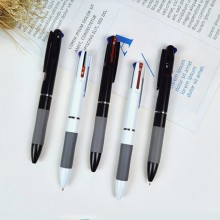 Penna a sfera 3 colori design a molla retrattile plastica multicolore 12 Pezzi