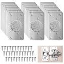 Kit 20 PZ piastra di riparazione 9x5cm cerniere di armadio pensili cucina bagno