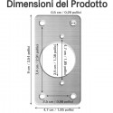 Kit 20 PZ piastra di riparazione 9x5cm cerniere di armadio pensili cucina bagno