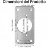 WeHome Kit 20 PZ piastra di riparazione 9x5cm cerniere di armadio p...