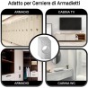 WeHome Kit 20 PZ piastra di riparazione 9x5cm cerniere di armadio p...