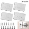 WeHome Kit 20 PZ piastra di riparazione 9x5cm cerniere di armadio p...