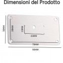 Kit 20 PZ piastra di riparazione 9x5cm cerniere di armadio pensili cucina bagno