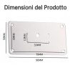 WeHome Kit 20 PZ piastra di riparazione 9x5cm cerniere di armadio p...