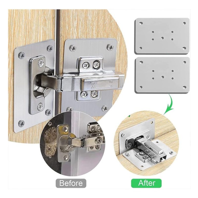 WeHome Kit 20 PZ piastra di riparazione 9x5cm cerniere di armadio p...