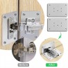 WeHome Kit 20 PZ piastra di riparazione 9x5cm cerniere di armadio p...
