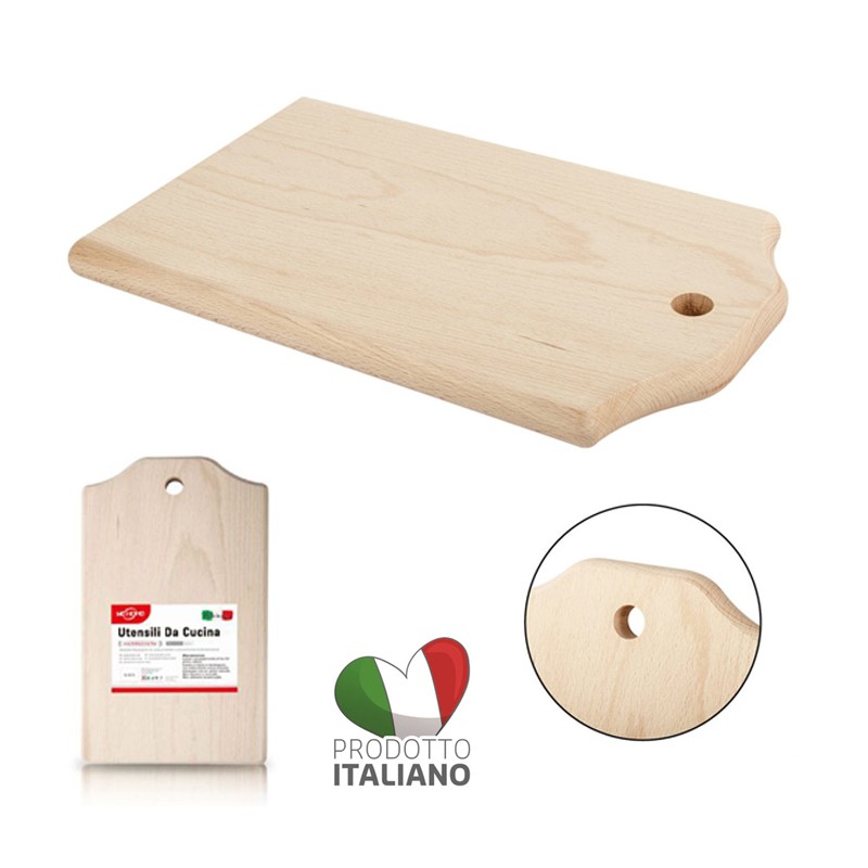 Tagliere rettangolare in legno di Faggio salumi formaggi vassoio varie misure