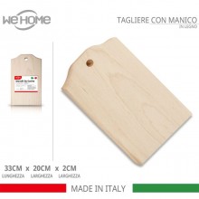 Tagliere rettangolare in legno di Faggio salumi formaggi vassoio varie misure