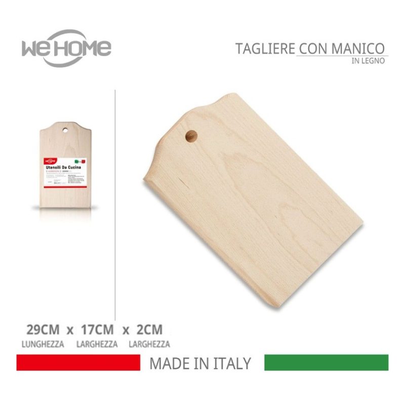 WeHome Tagliere rettangolare in legno di Faggio salumi formaggi vas...