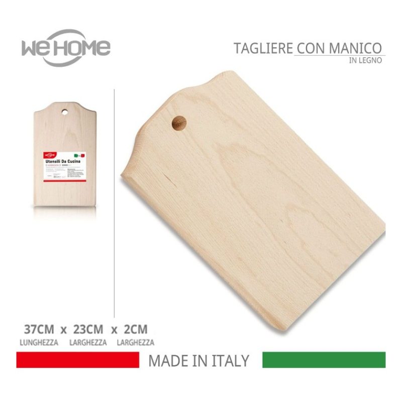 WeHome Tagliere rettangolare in legno di Faggio salumi formaggi vas...