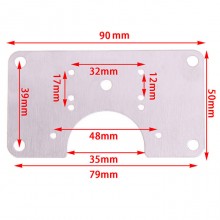 Kit di staffe piastra di riparazione 20 PZ cerniere x armadietti con foro e viti