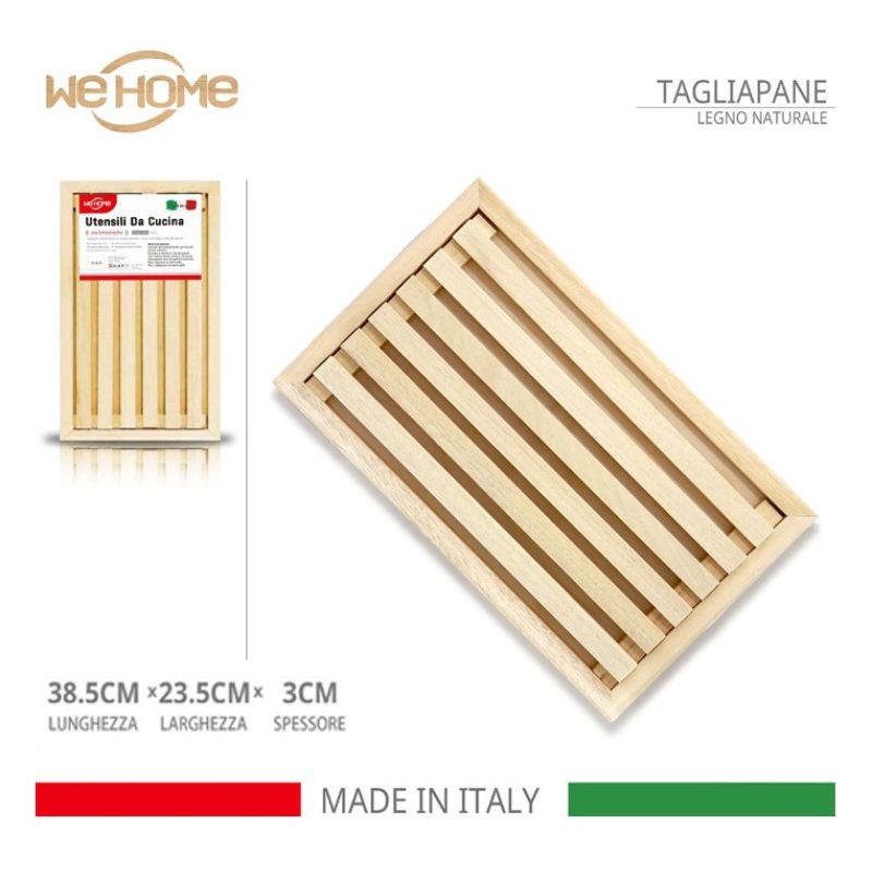 WeHome Tagliere rettangolare in legno di Faggio salumi formaggi vas...