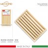 WeHome Tagliere rettangolare in legno di Faggio salumi formaggi vas...