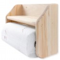 Portarotolo da cucina a parete in legno + rotolo omaggio porta scottex