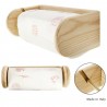 Portarotolo cucina da parete in legno + rotolo omaggio porta carta ...