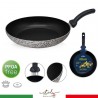 WeHome Padella bassa antiaderente 18 20 22 24 26 28 30 cm in allumi...