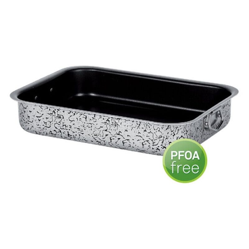 WeHome Teglia per pizza forno rettangolare antiaderente in allumini...