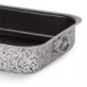 WeHome Teglia per pizza forno rettangolare antiaderente in allumini...