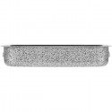 Teglia per pizza forno rettangolare antiaderente in alluminio 25x17x5,5cm dolci