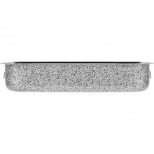 Teglia per pizza forno rettangolare antiaderente in alluminio 25x17x5,5cm dolci