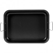 Teglia per pizza forno rettangolare antiaderente in alluminio 25x17x5,5cm dolci