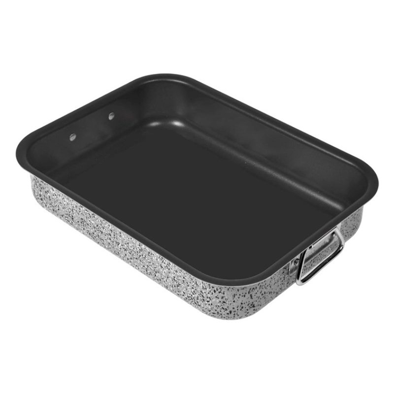 WeHome Teglia per pizza forno rettangolare antiaderente in allumini...