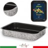 WeHome Teglia per pizza forno rettangolare antiaderente in allumini...