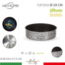 Teglia da forno tonda antiaderente in alluminio tortiera da 28 cm stampo dolci