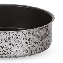 Teglia da forno tonda antiaderente in alluminio tortiera da 32 cm stampo dolci