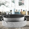 Teglia da forno tonda antiaderente in alluminio tortiera da 32 cm stampo dolci