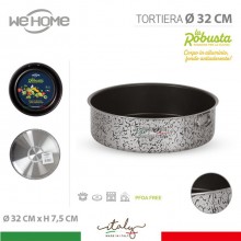 Teglia da forno tonda antiaderente in alluminio tortiera da 32 cm stampo dolci
