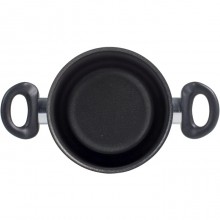 Pentola in alluminio antiaderente tonda 22 cm made in Italy cucina Casseruola