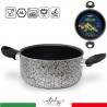 WeHome Casseruola in alluminio pentola antiaderente tonda 22 cm mad...