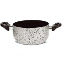 Casseruola in alluminio pentola antiaderente tonda 22 cm made in Italy cucina