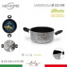 WeHome Casseruola in alluminio pentola antiaderente tonda 22 cm mad...