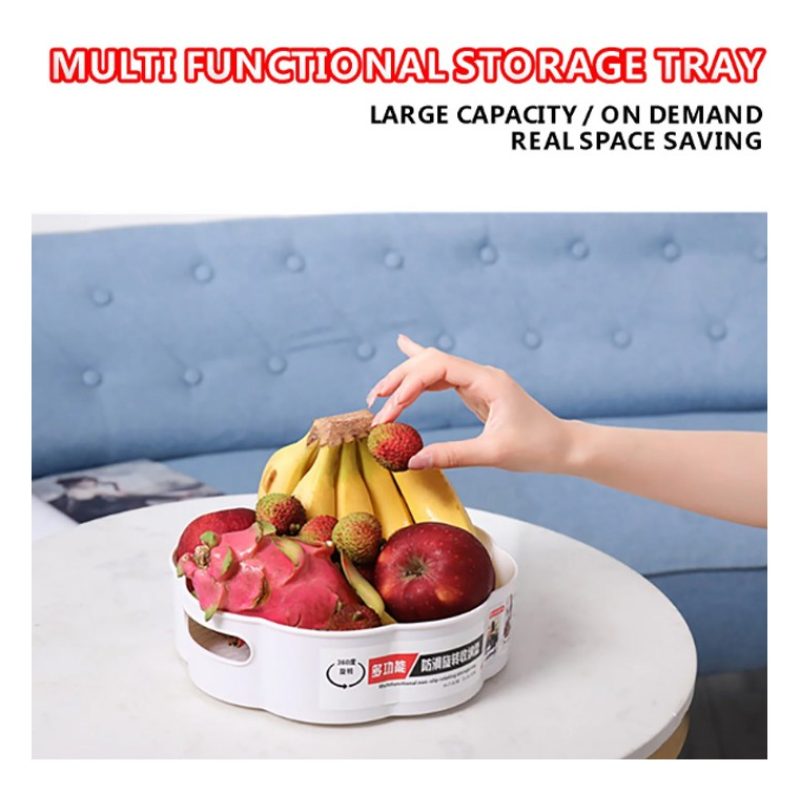 Hongu Organizer rotante cucina frutta cosmetici anti scivolo baratt...