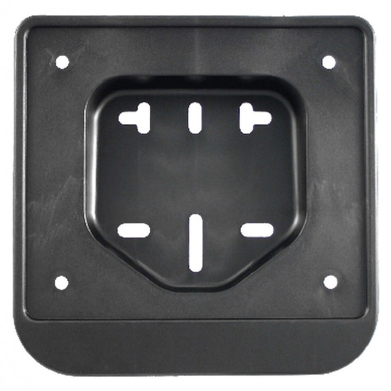 Portatarga Europeo per scooter 50 cc ciclomotore vespa ciao ape universale nero