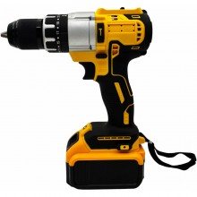 Trapano Avvitatore a Batteria Percussione Brushless 1200W 13mm Mandrino Metallo + guanti omaggio