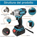 Kit 3 in 1 Trapano Tassellatore + Avvitatore a Impulsi +