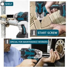 Avvitatore a impulsi a batteria elettrico pistola svita bulloni smonta gomme 18V + guanti omaggio