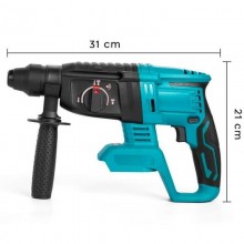 Trapano Tassellatore Martello Demolitore Percussione 2 Batterie 48Vf SDS PLUSripara + guanti omaggio