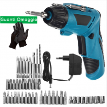 Avvitatore Elettrico Cacciavite a Batteria Mini Trapano Giravite Ricaricabile + guanti omaggio