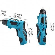 Avvitatore Elettrico Cacciavite a Batteria Mini Trapano Giravite Ricaricabile + guanti omaggio